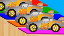 Learn Colors for Children with Lightning McQueen Cars - Educational Video _ Color Liquids Cars Toys-g