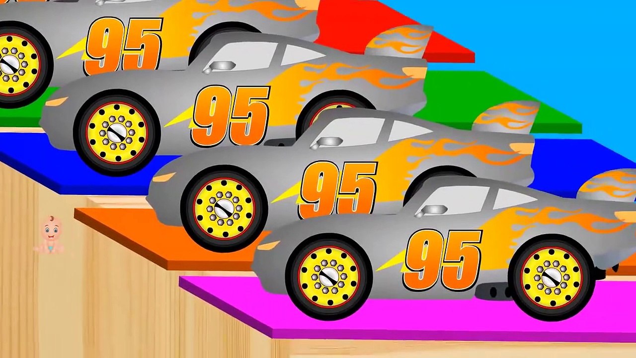 Learn Colors for Children with Lightning McQueen Cars - Educational Video _ Color Liquids Cars Toys-g