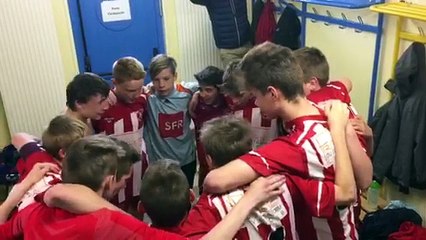 Victoire fêtée avec enthousiasme par nos u15