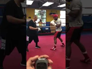 Yuniesky Gonzalez training for possible. Showdown with Alex Gvozdyk