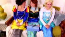 Frozen Elsa & Anna SNOW MERMAIDS w/ Spiderman Joker Princess Snow White Belle Superman Superhero Fun