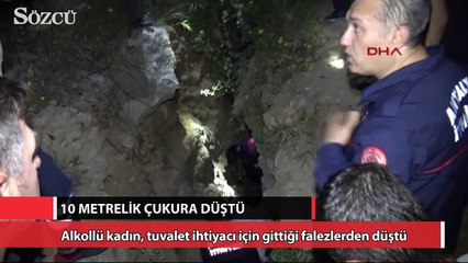 Alkollü kadın, tuvalet ihtiyacı için gittiği falezlerden düştü