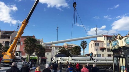 CAP D'AGDE : Montage de la grande roue le 2 mai 2017