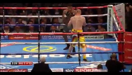 Anthony Joshua vs Gary Cornish 1st round KO