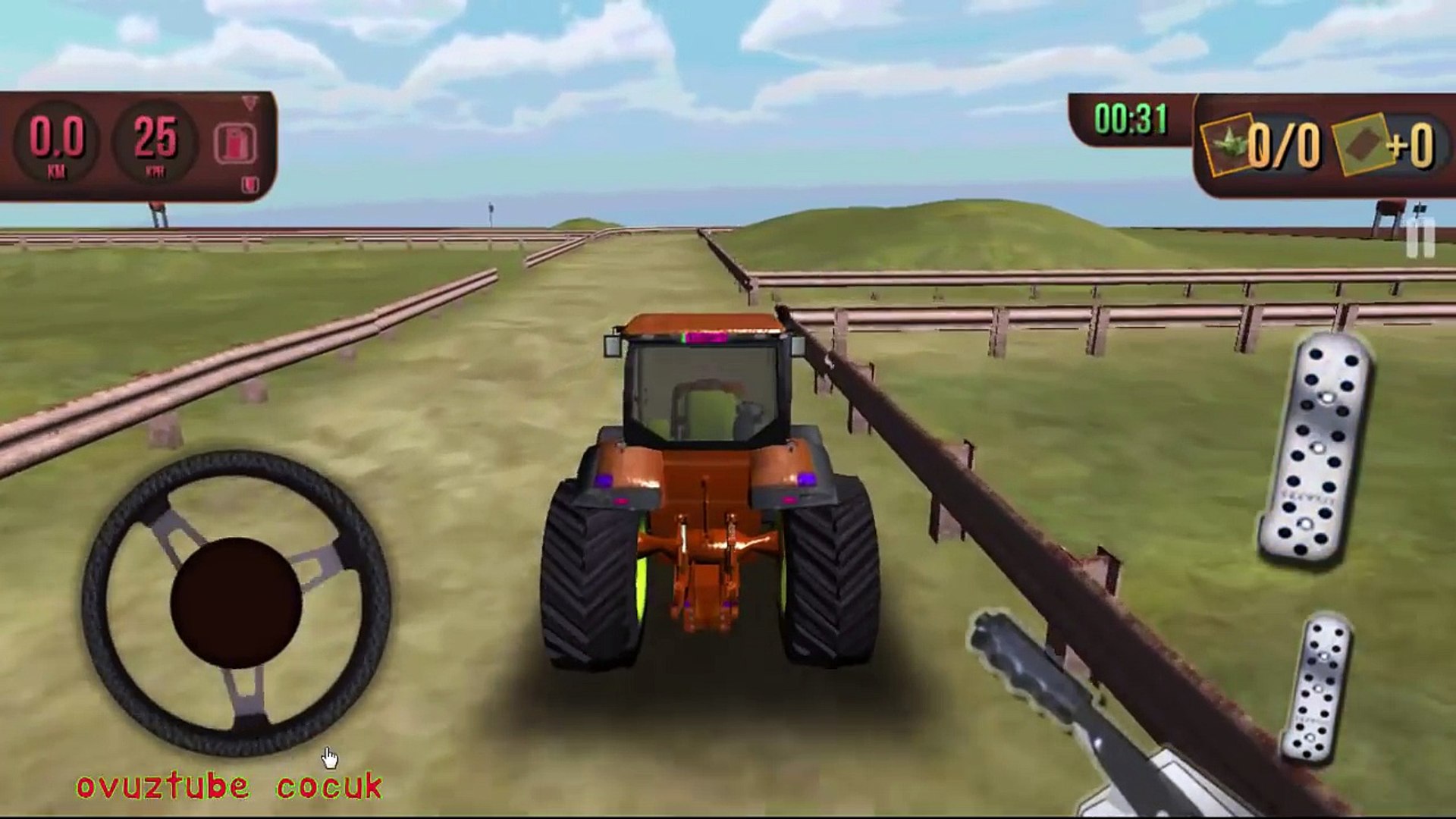 traktör oyunları direksiyonlu traktör sürmek çocuklar için - Dailymotion  Video