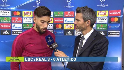 Champions League - 1/2 finale aller - La réaction de Yannick Ferreira Carrasco après Real/Atletico