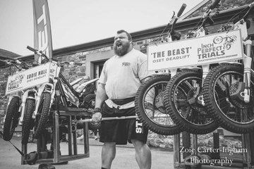 Trials of Strength | Eddie Hall | Worlds Strongest Man | 420kg Deadlift of Trials motor bikes!