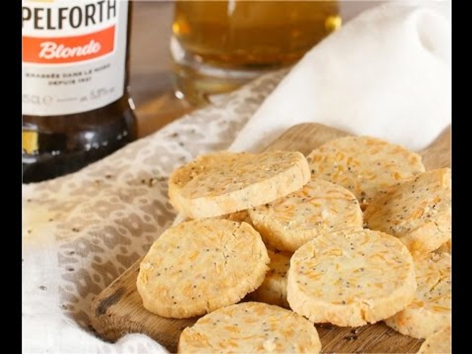 Sablés apéritifs à la mimolette & graines de pavot - 750 Grammes [Recette sponsorisée]