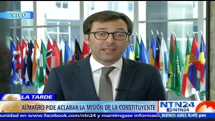 Secretario General de la OEA, Luis Almagro, afirma que Constituyente venezolana es un "nuevo golpe de Estado" promovido
