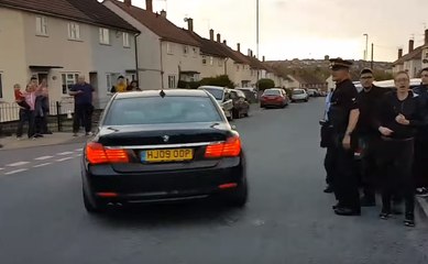 May Booed Outside Community Centre in Bristol, Accused of Hiding From Voters