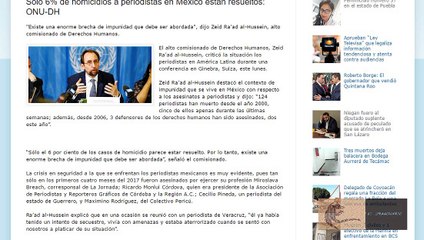 Matan periodistas en México