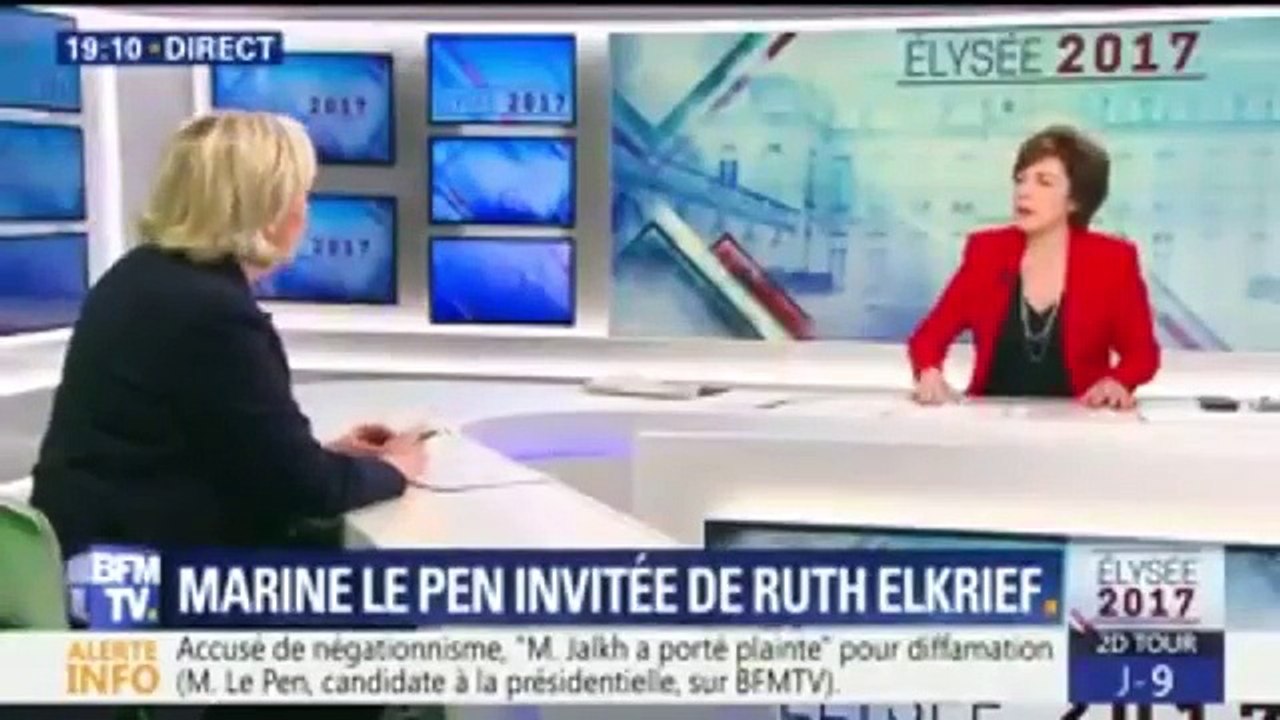 Marine Le Pen répond Zidane !