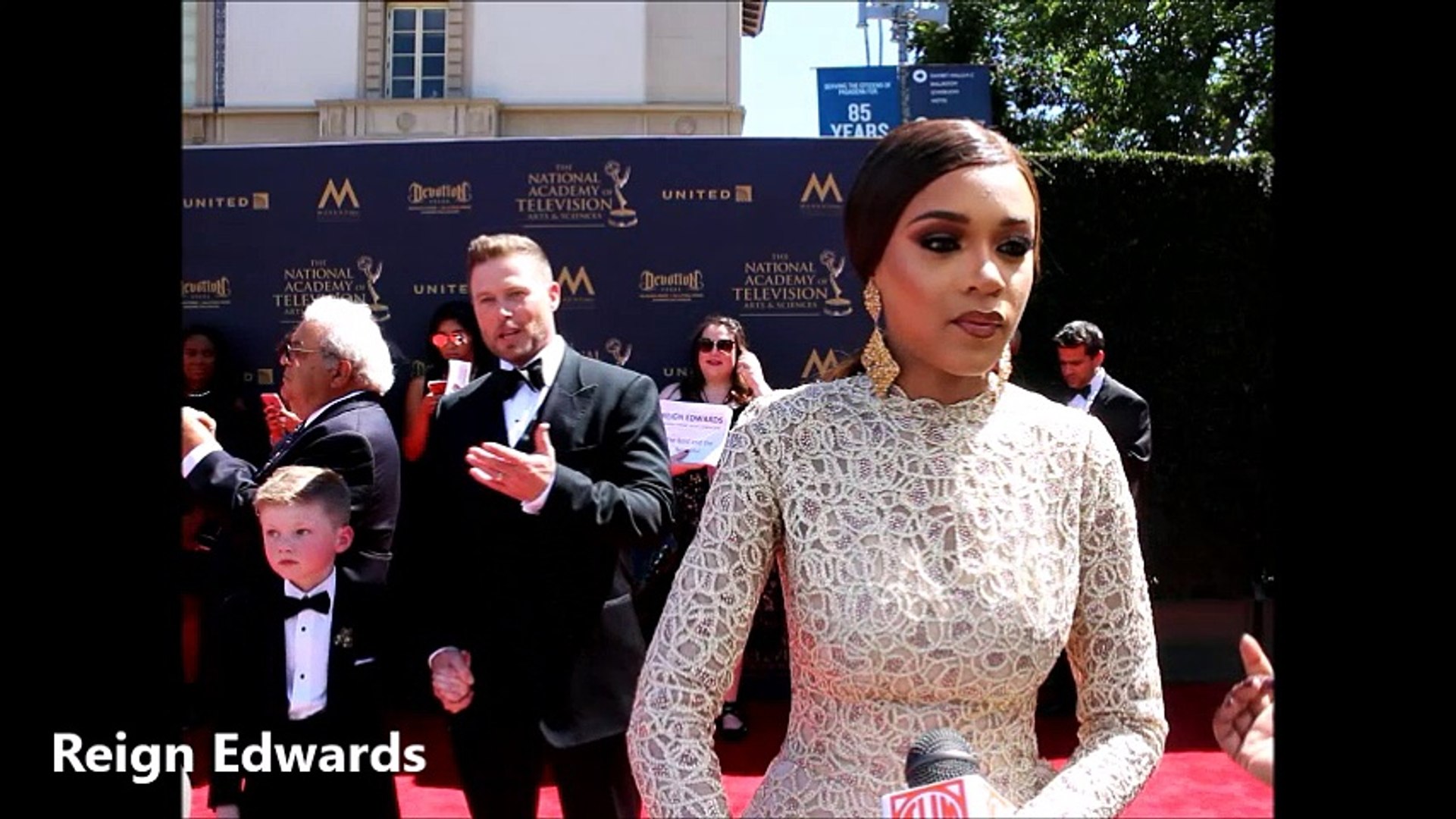 Reign Edwards of The Bold and the Beautiful at 2017 Daytime Emmy Awards