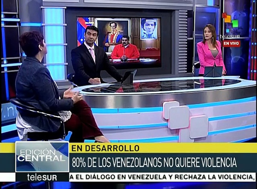 Díaz: El 80% de los venezolanos no queremos violencia