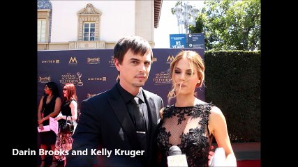 Darin Brooks and Kelly Kruger of The Bold and the Beautiful at the 2017 Daytime Emmy Awards
