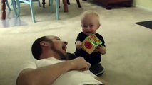 Baby Micah Laughing Hysterically at Daddy Being Sillydsa