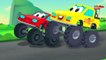 Little Red Car Rhymes - Monster Truck Songs _ Rig A Jig Jig _ Nursery