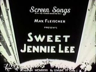 Sweet Jenny Lee screen song cartoon
