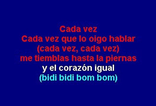 Selena - Bidi bidi bom bom (Karaoke)