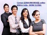 Contact {[{9690900054}]} online mba in India –MIBM GLOBAL