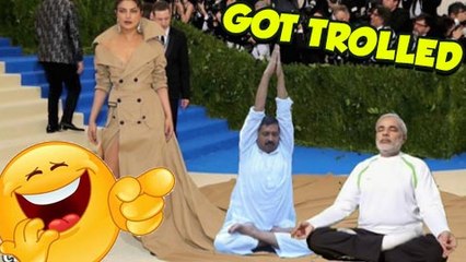 Fans JOKE About Priyanka Chopra World's Longest Trench Coat At MET Gala 2017  Funny Videos
