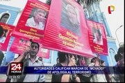 Autoridades califican marcha de Movadef de apología al terrorismo
