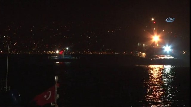 Beykoz Açıklarında Bir Geminin Çektiği 'Barç' Battı
