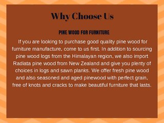 Manufacturers /Importers  Of  Pine wood  ,Plywood &Allied Products