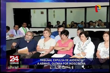 Tribunal expulsa de audiencia a Abimael Guzmán por indisciplina