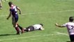 Un joueur de rugby donne un coup de poing à un arbitre et le met K.O