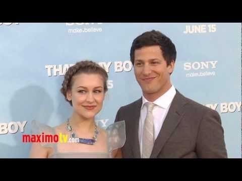 Andy Samberg and Joanna Newsom That's My Boy Premiere Arrivals - MAXIMO TV Red Carpet VIDEO