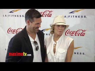 LeAnn Rimes and Eddie Cibrian at LA FITNESS First Signature Club Grand Opening in California