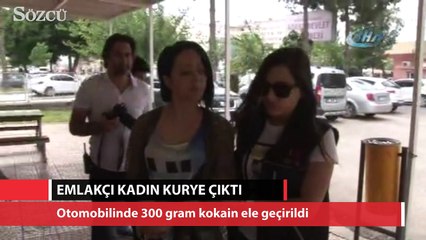 Emlakçı genç kadın, sosyetenin kokain kuryesi çıktı
