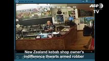 Zealand kebab shop owner blanks armed robber