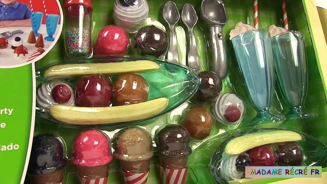 Play Doh Dentiste Shrek mange des glaces avec le singe