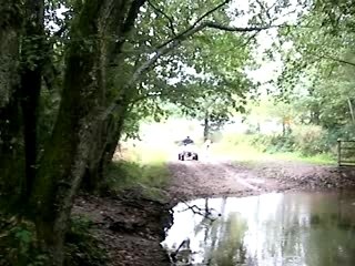 Passage gué de la planche au jong Raptor 350