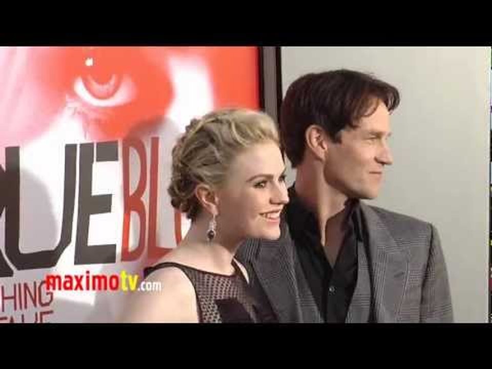 "True Blood" Season 5 Premiere ARRIVALS Anna Paquin, Alexander Skarsgard, Stephen Moyer