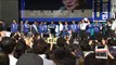 Frontrunner Moon Jae-in holds campaign rallies in Masan and Jinju