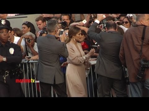 Jennifer Lopez Greets FANS at What to Expect When You're Expecting Premiere