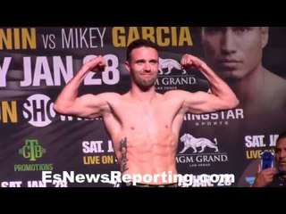 Josh Taylor  vs. Alfonso Olvera weigh in - esnews Boxing