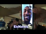 mikey garcia on facetime with lakers star metta world peace after weigh in EsNews Boxing