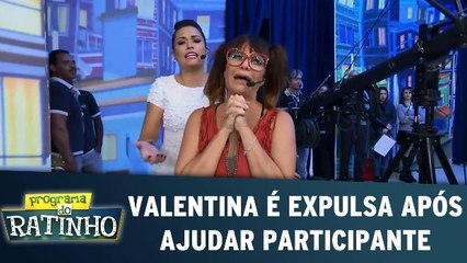 Valentina é expulsa após ajudar participante na Prova da Bexiga