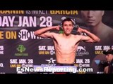 Antonio Santa Cruz vs. Victor Torres weigh in -esnews Boxing