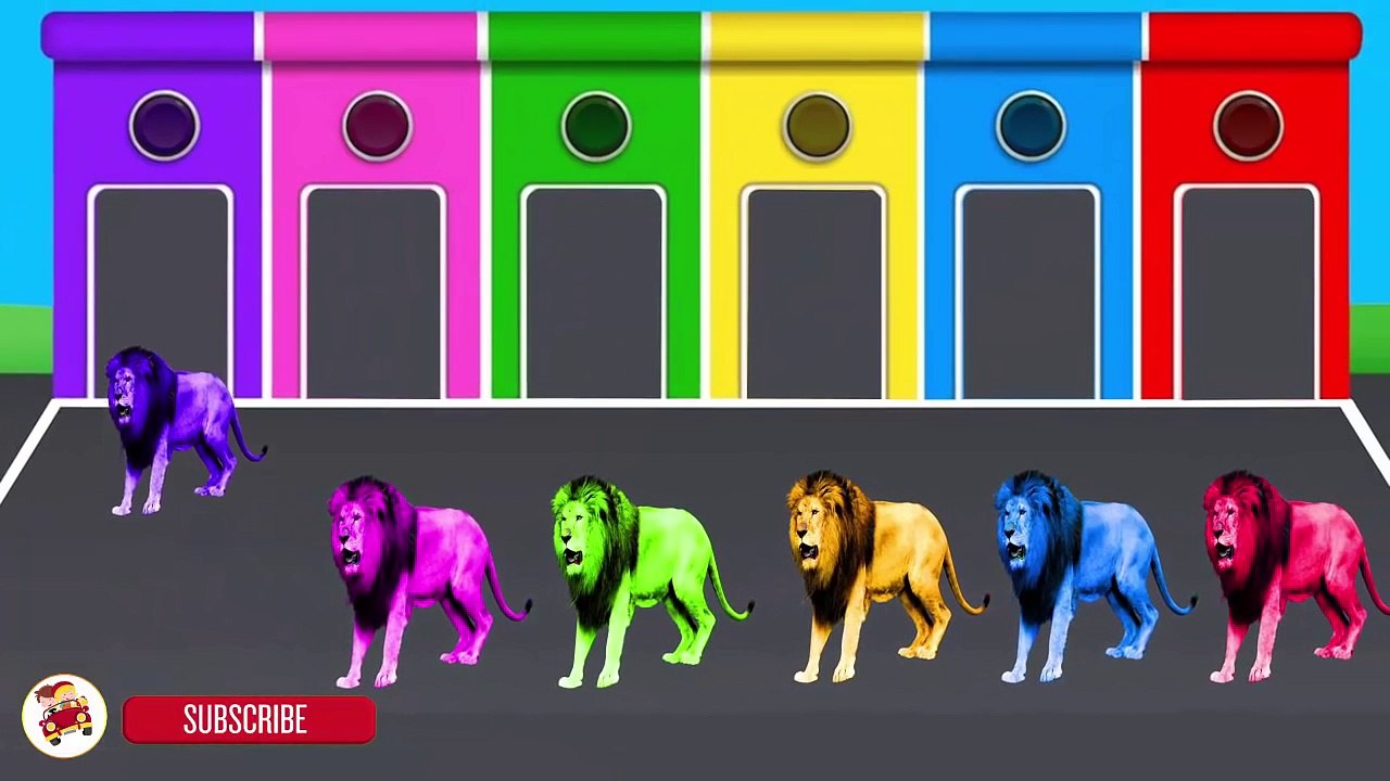 Learn Colors for Children w Colors Animals Lion & Dinosaurs Fun Learning Video for Kids