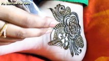 Latest Arabic Bridal Mehndi Design for Feet easy simple