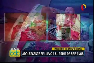 Buscan a menores de edad desaparecidas en  San Martín de Porres