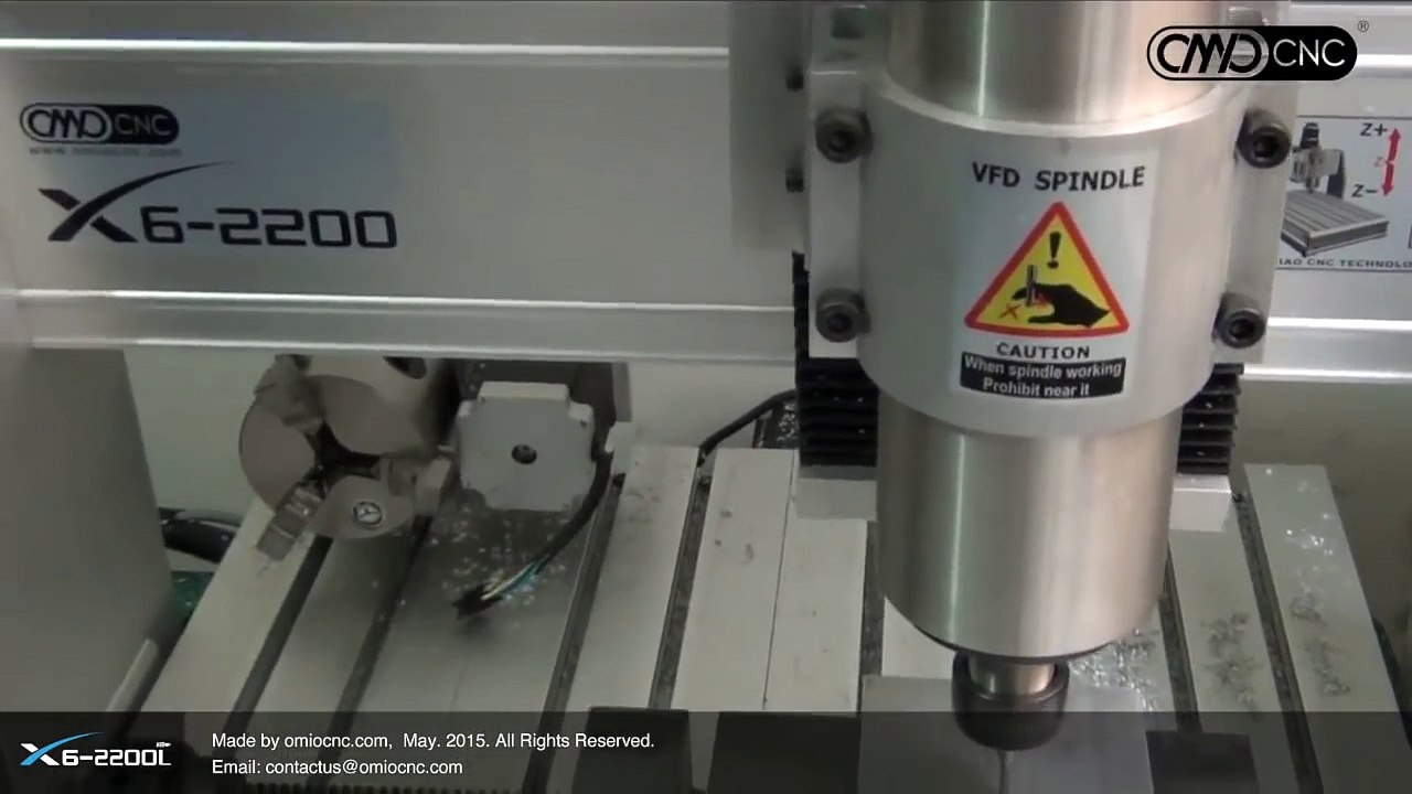 X6-2200L High Speed to Cutting a Aluminum Gear