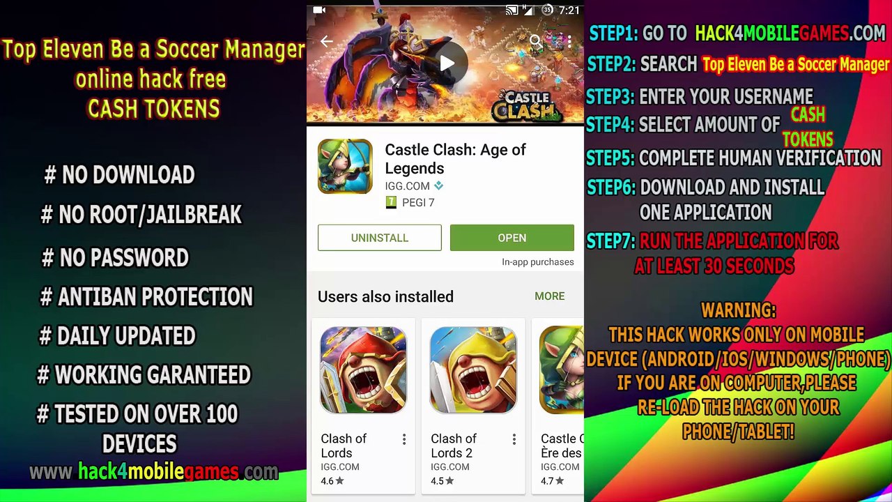 Top Eleven Be a Soccer Manager hack app