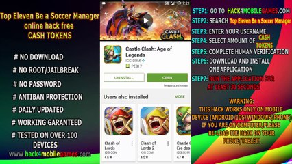 Top Eleven Be a Soccer Manager hack app