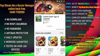 Top Eleven Be a Soccer Manager hack gameplay 2017